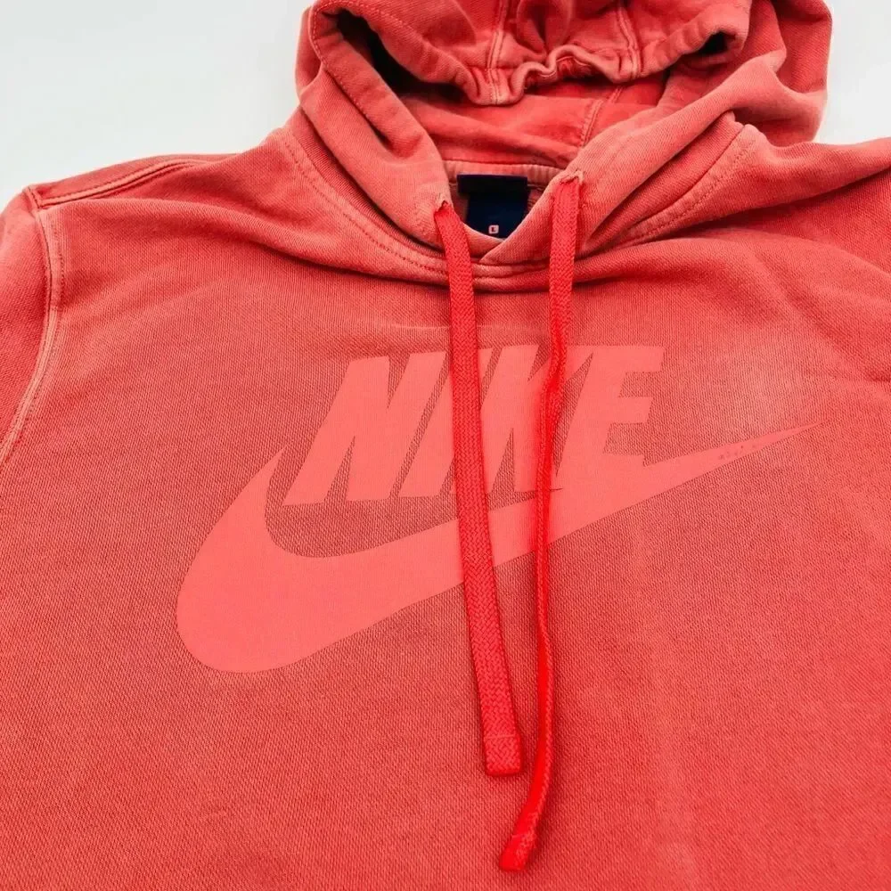 Nike | women’s short sleeve oversized hoodie workout sweatshirt | size large